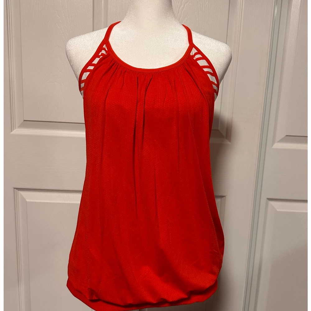 Lululemon No Limits tank, Love Red and white stripes size 8 - Picture 3 of 7